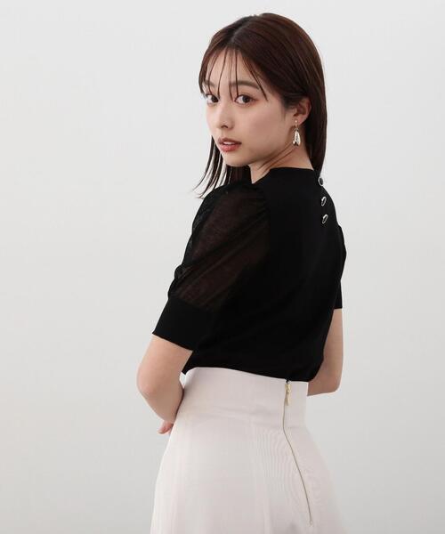 PROPORTION BODY DRESSING（プロポーションボディドレッシング）の「＜Ｅ＞パフスリーブ総針ニット / 1214175302（ニット/セーター・レディース・イエロー/ホワイト系その他/ピンク/ブラック・FREE）」の8枚目の写真