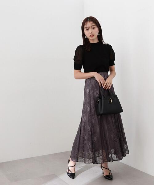 PROPORTION BODY DRESSING（プロポーションボディドレッシング）の「＜Ｅ＞パフスリーブ総針ニット / 1214175302（ニット/セーター・レディース・イエロー/ホワイト系その他/ピンク/ブラック・FREE）」の10枚目の写真