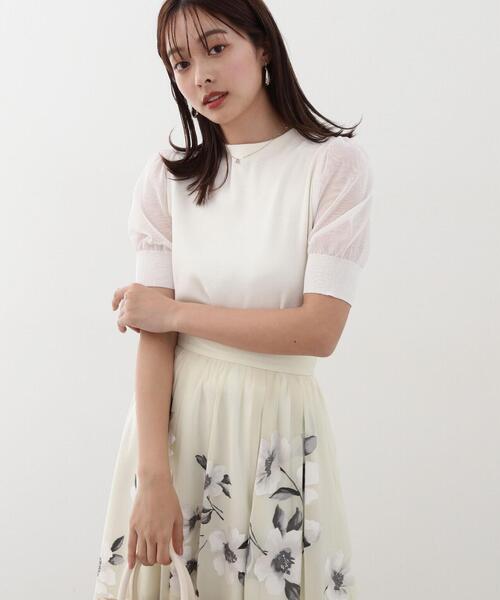 PROPORTION BODY DRESSING（プロポーションボディドレッシング）の「＜Ｅ＞パフスリーブ総針ニット / 1214175302（ニット/セーター・レディース・イエロー/ホワイト系その他/ピンク/ブラック・FREE）」の21枚目の写真