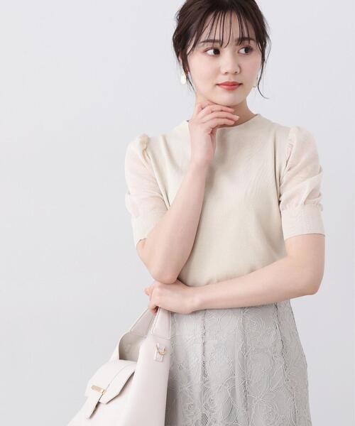 PROPORTION BODY DRESSING（プロポーションボディドレッシング）の「＜Ｅ＞パフスリーブ総針ニット / 1214175302（ニット/セーター・レディース・イエロー/ホワイト系その他/ピンク/ブラック・FREE）」の3枚目の写真