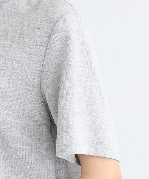 INDIVI（インディヴィ）の「◆【洗える／UVケア／接触冷感／SETUP可能】麻調バンドカラーブラウス（シャツ/ブラウス・レディース・ナチュラル/ネイビー/ライトグレー系3・03/05/07/12/13/15 /17/19/34/38）」の16枚目の写真