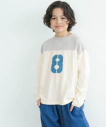 coca（coca） | キッズ 切替ナンバリングコットンロンT(Tシャツ/カットソー)