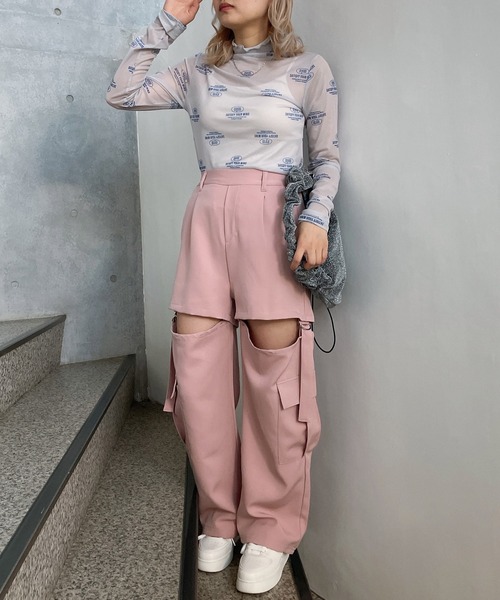 AS KNOW AS plus（アズノゥアズプラス）の「◎アソートデザイン選んで ハイネックシアートップス（Tシャツ/カットソー・レディース・ライトグレー系/ベージュ系/ブルー系・FREE）」の16枚目の写真