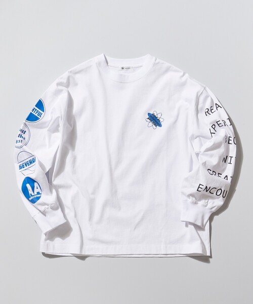 tk.TAKEO KIKUCHI(ティーケータケオキクチ)の「◆レタードビッグロンT(Tシャツ/カットソー・メンズ・ブルー/ワインレッド/ホワイト・02/03)」の2枚目の写真