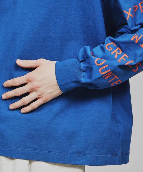 tk.TAKEO KIKUCHI(ティーケータケオキクチ)の「◆レタードビッグロンT(Tシャツ/カットソー・メンズ・ブルー/ワインレッド/ホワイト・02/03)」の10枚目の写真