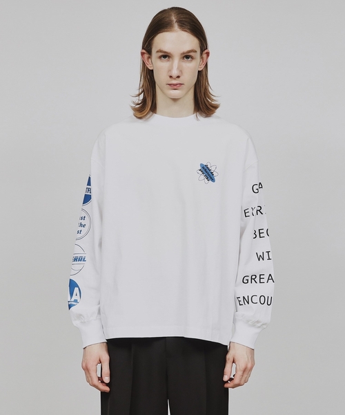 tk.TAKEO KIKUCHI(ティーケータケオキクチ)の「◆レタードビッグロンT(Tシャツ/カットソー・メンズ・ブルー/ワインレッド/ホワイト・02/03)」の12枚目の写真