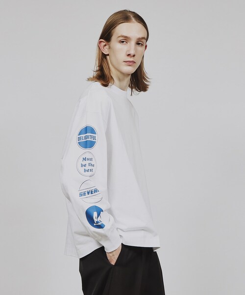 tk.TAKEO KIKUCHI(ティーケータケオキクチ)の「◆レタードビッグロンT(Tシャツ/カットソー・メンズ・ブルー/ワインレッド/ホワイト・02/03)」の14枚目の写真