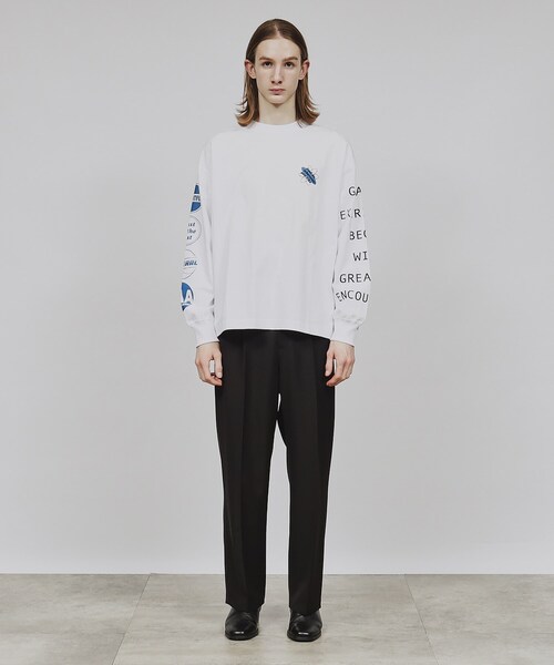 tk.TAKEO KIKUCHI(ティーケータケオキクチ)の「◆レタードビッグロンT(Tシャツ/カットソー・メンズ・ブルー/ワインレッド/ホワイト・02/03)」の15枚目の写真