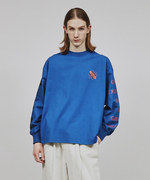 tk.TAKEO KIKUCHI(ティーケータケオキクチ)の「◆レタードビッグロンT(Tシャツ/カットソー・メンズ・ブルー/ワインレッド/ホワイト・02/03)」の22枚目の写真