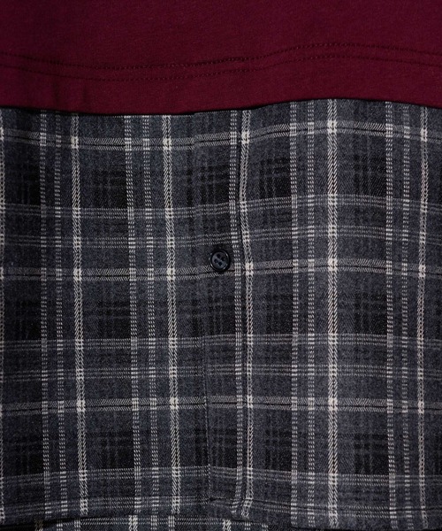 glamb（グラム）の「Grunge Layered Tank Top / グランジレイヤードタンクトップ（タンクトップ・メンズ・ホワイト/ブラック/カーキ/ワイン・S/M/L）」の13枚目の写真