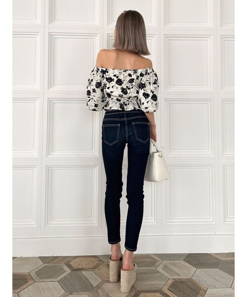 パンツ Hikariyami swallowtale denim M GYDA（ジェイダ）の「ミドルウエスト BACK SKIMPYスキニーデニム