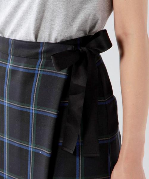 Jewel Changes（ジュエルチェンジズ）の「☆JOC PE/R チェック 巻きスカート（スカート・レディース・オフホワイト/ネイビー・38/36）」の11枚目の写真