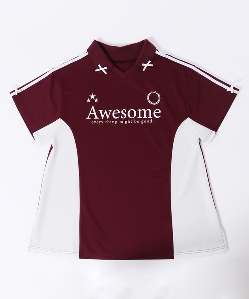 WC（ダブル シー）の「リボンポイントユニフォーム（Tシャツ/カットソー・レディース・ブラック/サックスブルー/ワインレッド・FREE）」の15枚目の写真