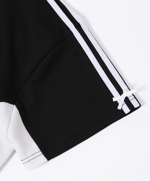 WC（ダブル シー）の「リボンポイントユニフォーム（Tシャツ/カットソー・レディース・ブラック/サックスブルー/ワインレッド・FREE）」の5枚目の写真