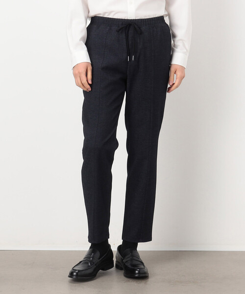 COMME CA ISM（コムサイズム）の「【セットアップ対応】デニムライクジャージー テーパードパンツ（スラックス・メンズ・ブラック/ネイビー・SMALL/LARGE/MEDIUM）」の11枚目の写真