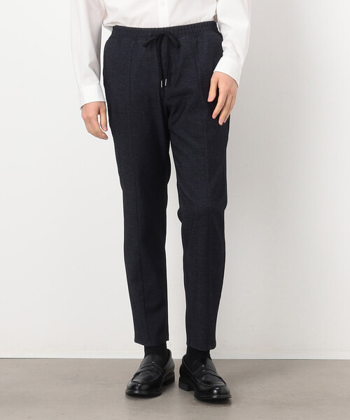 COMME CA ISM（コムサイズム）の「【セットアップ対応】デニムライクジャージー テーパードパンツ（スラックス・メンズ・ブラック/ネイビー・SMALL/LARGE/MEDIUM）」の12枚目の写真