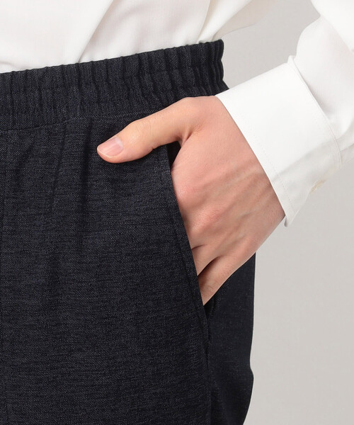 COMME CA ISM（コムサイズム）の「【セットアップ対応】デニムライクジャージー テーパードパンツ（スラックス・メンズ・ブラック/ネイビー・SMALL/LARGE/MEDIUM）」の18枚目の写真