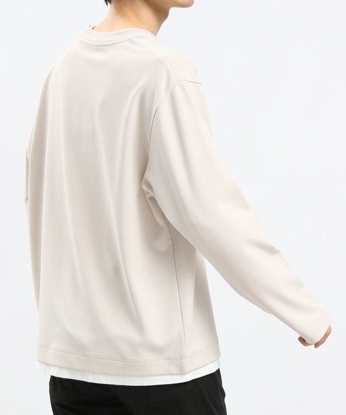 GLOBAL WORK Smile Seed Store(グローバルワーク スマイルシードストア)の「ジョーゼットTレイヤード長袖/993336(Tシャツ/カットソー・メンズ・ベージュ系その他3/ホワイト系その他7/ネイビー/ブラック・SMALL/MEDIUM/LARGE/X-LARGE)」の9枚目の写真