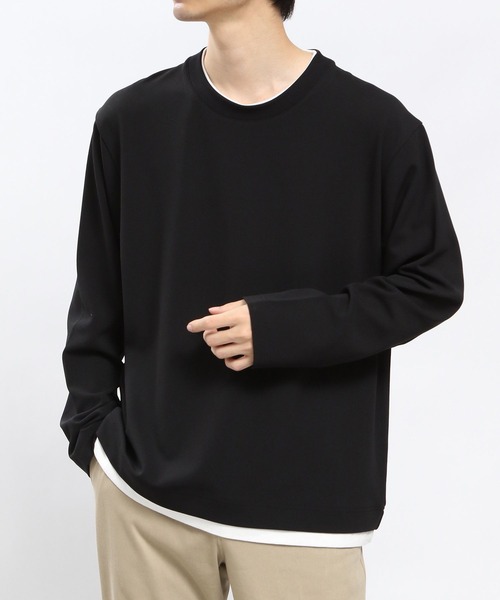 GLOBAL WORK Smile Seed Store(グローバルワーク スマイルシードストア)の「ジョーゼットTレイヤード長袖/993336(Tシャツ/カットソー・メンズ・ベージュ系その他3/ホワイト系その他7/ネイビー/ブラック・SMALL/MEDIUM/LARGE/X-LARGE)」の14枚目の写真