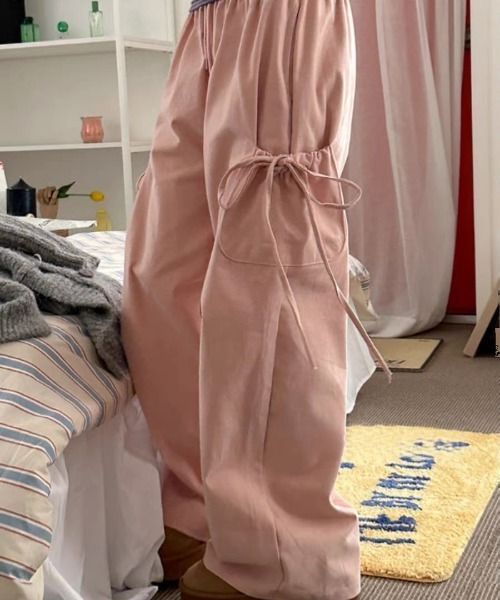 N.s(エヌドットエス)の「カーゴワイドパンツ(カーゴパンツ・レディース・ピンク/ネイビー/アイボリー・FREE)」の16枚目の写真