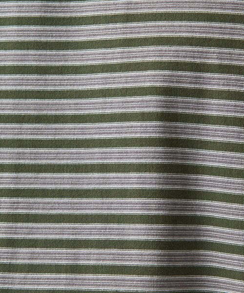 Steven Alan(スティーブンアラン)の「<Steven Alan> オーガニックコットン ボーダー Tシャツ -LOOSE(Tシャツ/カットソー・メンズ・ダークグレー/ライトグレー/オリーブ・S/M/L/XL)」の19枚目の写真