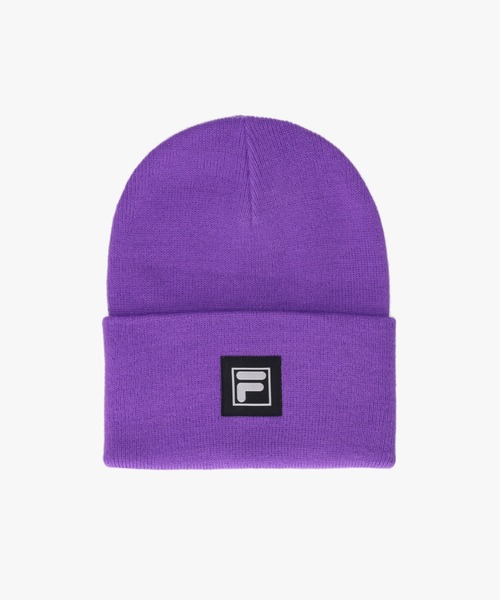 FILA（フィラ）の「FILA KNIT WATCH（ニットキャップ/ビーニー・レディース・ライトパープル/パープル/ネイビー/ピンク/ブラウン/グレー/ブラック/オレンジ/イエロー・57~59cm）」の5枚目の写真