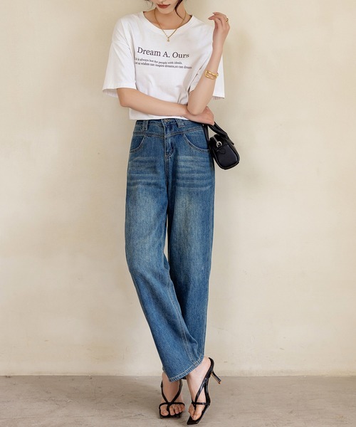 DAY CLOSET(デイ クローゼット)の「レディース ヴィンテージライクタテナガストレートデニムパンツ(デニムパンツ・レディース・ダークインディゴブルー/ブルー・XL/M/S/XS/L/2XL)」の16枚目の写真
