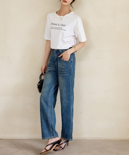 DAY CLOSET(デイ クローゼット)の「レディース ヴィンテージライクタテナガストレートデニムパンツ(デニムパンツ・レディース・ダークインディゴブルー/ブルー・XL/M/S/XS/L/2XL)」の18枚目の写真