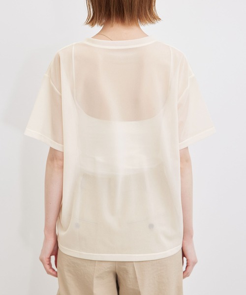ROPE' PICNIC(ロペピクニック)の「シアーブライトTシャツ(Tシャツ/カットソー・レディース・グレー系その他/サックスブルー/キナリ・38)」の9枚目の写真