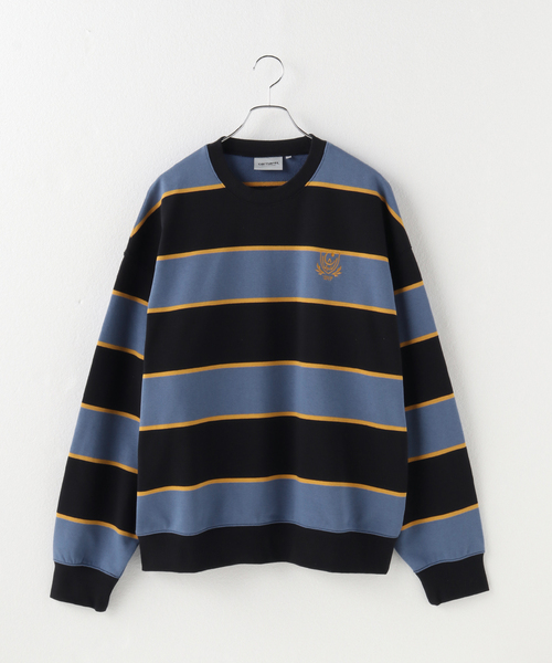 Carhartt WIP(カーハートダブリューアイピー)の「【CARHARTT WIP / カーハート ダブリューアイピー】 WILT SWEATSHIRT(Tシャツ/カットソー・メンズ・ネイビー/グリーン・LARGE)」の2枚目の写真