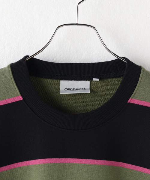 Carhartt WIP(カーハートダブリューアイピー)の「【CARHARTT WIP / カーハート ダブリューアイピー】 WILT SWEATSHIRT(Tシャツ/カットソー・メンズ・ネイビー/グリーン・LARGE)」の8枚目の写真