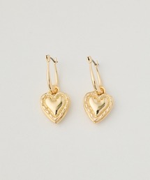 ANU（アヌ）の「heart 2way pierce - ハート2WAYピアス（ピアス（両耳用））」