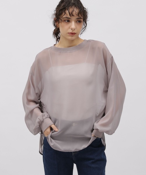 LAKOLE（ラコレ）の「ドロストシアープルオーバー / 112101（その他トップス・レディース・グレー/ブラック/アイボリー/イエロー・SMALL/MEDIUM）」の2枚目の写真