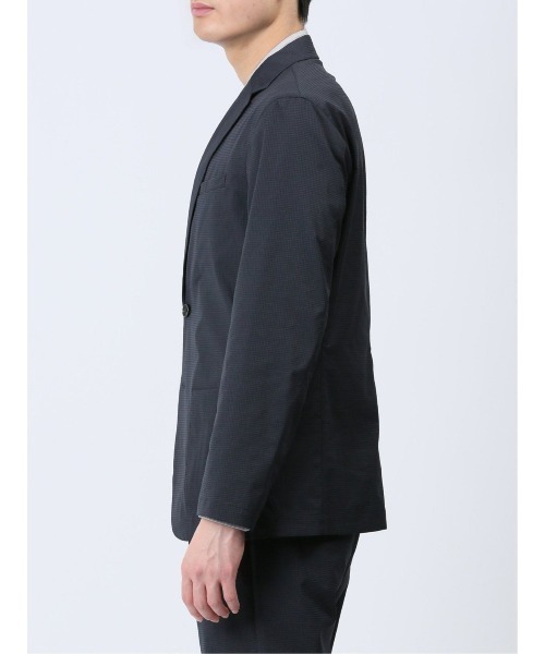 TAKA-Q（タカキュー）の「タカキュー ドットエア 2ボタンシャツジャケット(セットアップ可能)（セットアップ・メンズ・ネイビー/ブラック・MEDIUM/LARGE/X-LARGE）」の9枚目の写真