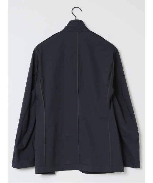 TAKA-Q（タカキュー）の「タカキュー ドットエア 2ボタンシャツジャケット(セットアップ可能)（セットアップ・メンズ・ネイビー/ブラック・MEDIUM/LARGE/X-LARGE）」の6枚目の写真