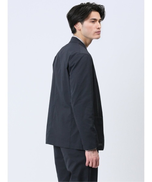 TAKA-Q（タカキュー）の「タカキュー ドットエア 2ボタンシャツジャケット(セットアップ可能)（セットアップ・メンズ・ネイビー/ブラック・MEDIUM/LARGE/X-LARGE）」の15枚目の写真