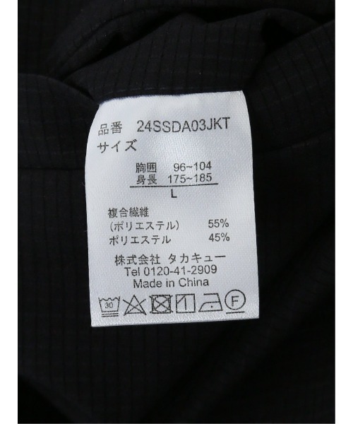 TAKA-Q（タカキュー）の「タカキュー ドットエア 2ボタンシャツジャケット(セットアップ可能)（セットアップ・メンズ・ネイビー/ブラック・MEDIUM/LARGE/X-LARGE）」の20枚目の写真