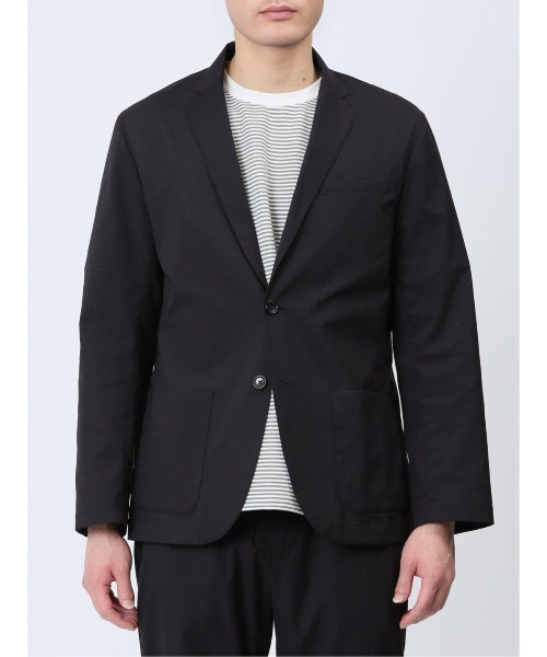 TAKA-Q（タカキュー）の「タカキュー ドットエア 2ボタンシャツジャケット(セットアップ可能)（セットアップ・メンズ・ネイビー/ブラック・MEDIUM/LARGE/X-LARGE）」の21枚目の写真