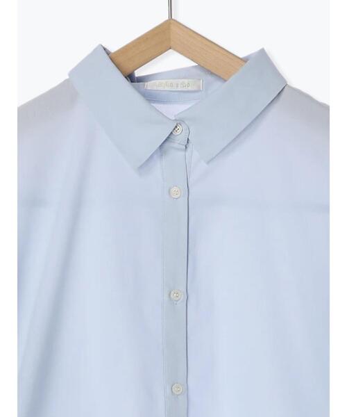 ehka sopo（エヘカソポ）の「柄アソート袖リボンシャツ（シャツ/ブラウス・レディース・ラベンダー/イエロー/サックスブルー/オリーブ/オフホワイト・F）」の7枚目の写真