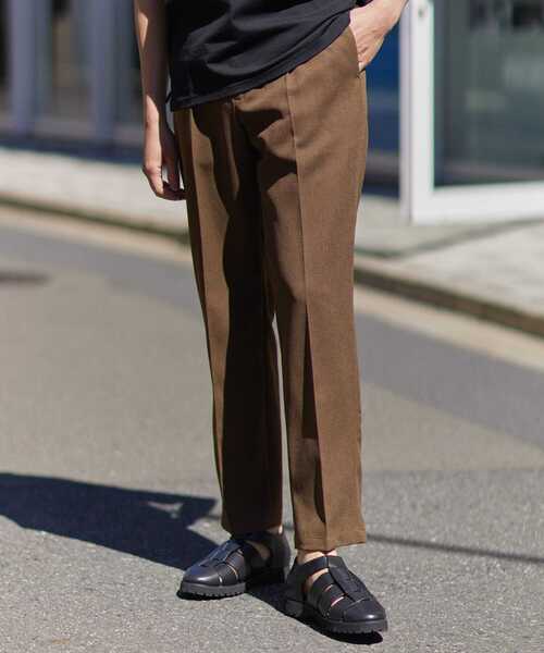 URBAN RESEARCH ROSSO MEN（アーバンリサーチロッソメン）の「『WEB限定』『セットアップ対応』パナマ風ストレートパンツ（その他パンツ・メンズ・ブラウン/ネイビー/ブラック・MEDIUM/LARGE）」の2枚目の写真
