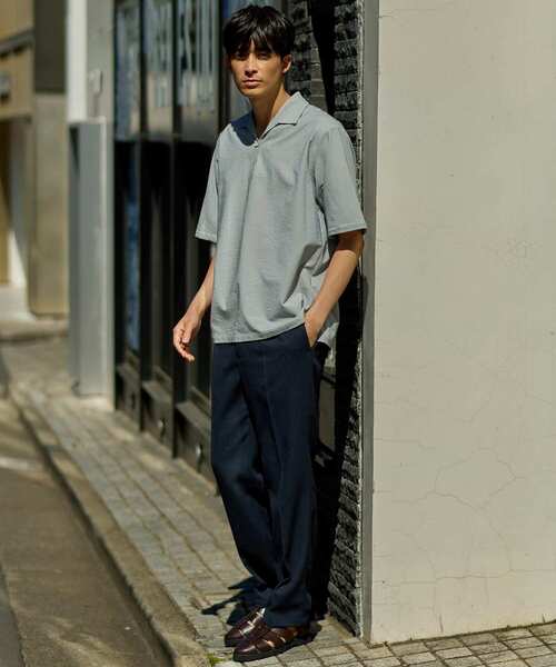 URBAN RESEARCH ROSSO MEN（アーバンリサーチロッソメン）の「『WEB限定』『セットアップ対応』パナマ風ストレートパンツ（その他パンツ・メンズ・ブラウン/ネイビー/ブラック・MEDIUM/LARGE）」の10枚目の写真