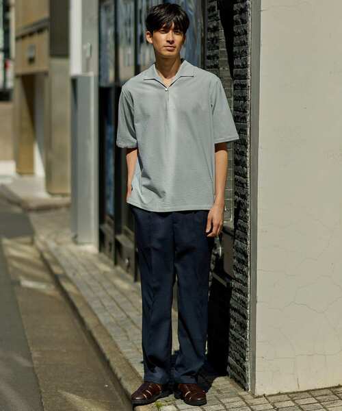 URBAN RESEARCH ROSSO MEN（アーバンリサーチロッソメン）の「『WEB限定』『セットアップ対応』パナマ風ストレートパンツ（その他パンツ・メンズ・ブラウン/ネイビー/ブラック・MEDIUM/LARGE）」の11枚目の写真