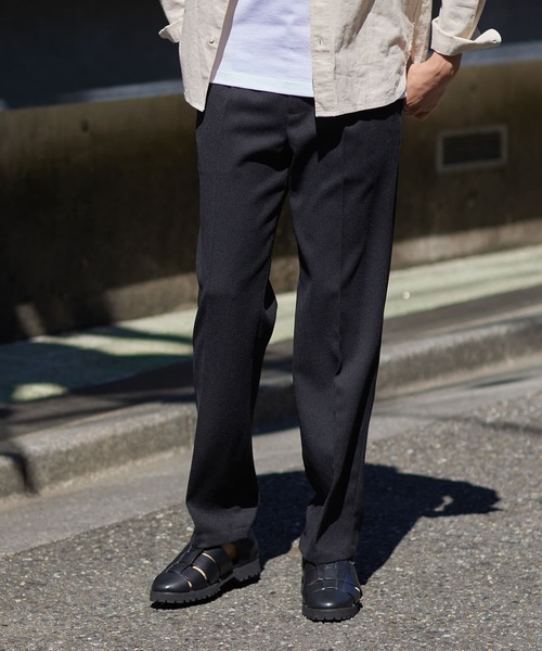 URBAN RESEARCH ROSSO MEN（アーバンリサーチロッソメン）の「『WEB限定』『セットアップ対応』パナマ風ストレートパンツ（その他パンツ・メンズ・ブラウン/ネイビー/ブラック・MEDIUM/LARGE）」の21枚目の写真