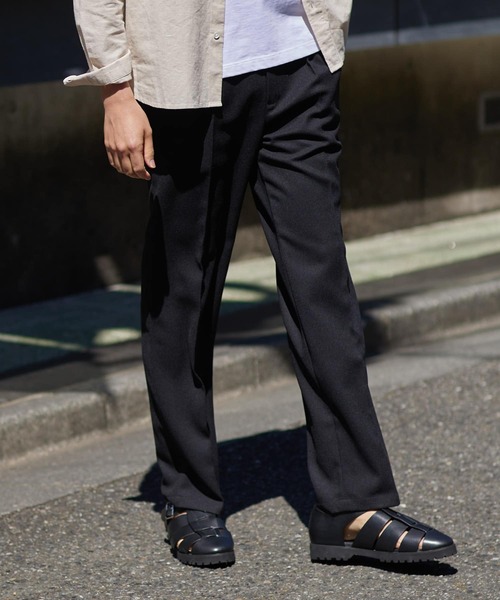 URBAN RESEARCH ROSSO MEN（アーバンリサーチロッソメン）の「『WEB限定』『セットアップ対応』パナマ風ストレートパンツ（その他パンツ・メンズ・ブラウン/ネイビー/ブラック・MEDIUM/LARGE）」の22枚目の写真