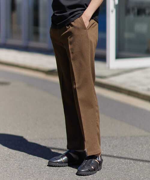 URBAN RESEARCH ROSSO MEN（アーバンリサーチロッソメン）の「『WEB限定』『セットアップ対応』パナマ風ストレートパンツ（その他パンツ・メンズ・ブラウン/ネイビー/ブラック・MEDIUM/LARGE）」の13枚目の写真