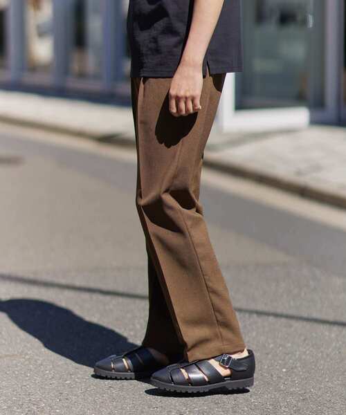 URBAN RESEARCH ROSSO MEN（アーバンリサーチロッソメン）の「『WEB限定』『セットアップ対応』パナマ風ストレートパンツ（その他パンツ・メンズ・ブラウン/ネイビー/ブラック・MEDIUM/LARGE）」の14枚目の写真