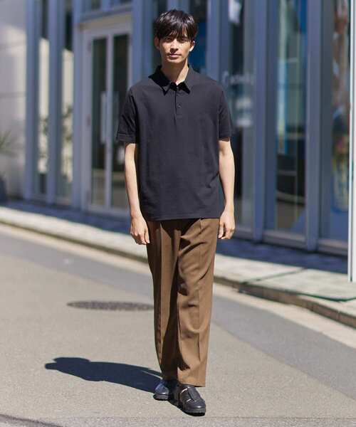 URBAN RESEARCH ROSSO MEN（アーバンリサーチロッソメン）の「『WEB限定』『セットアップ対応』パナマ風ストレートパンツ（その他パンツ・メンズ・ブラウン/ネイビー/ブラック・MEDIUM/LARGE）」の17枚目の写真