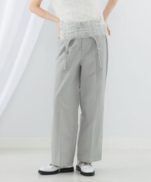 Ray BEAMS | Ray BEAMS / ガーターベルト ワイド パンツ(その他パンツ)