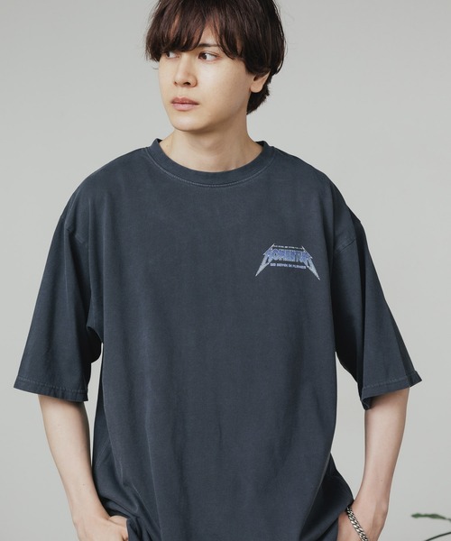 セール】BIKE STAR/バイクスター ピグメント加工ロックTシャツ