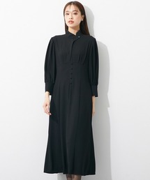 Callarus Black Formal（カラルスブラックフォーマル）の「喪服・礼服｜日本製生地｜洗える｜防しわ（イージーケア）｜スタンドカラー｜ワンピース｜フロントファスナー｜＜Callarus＞（スーツセット）」